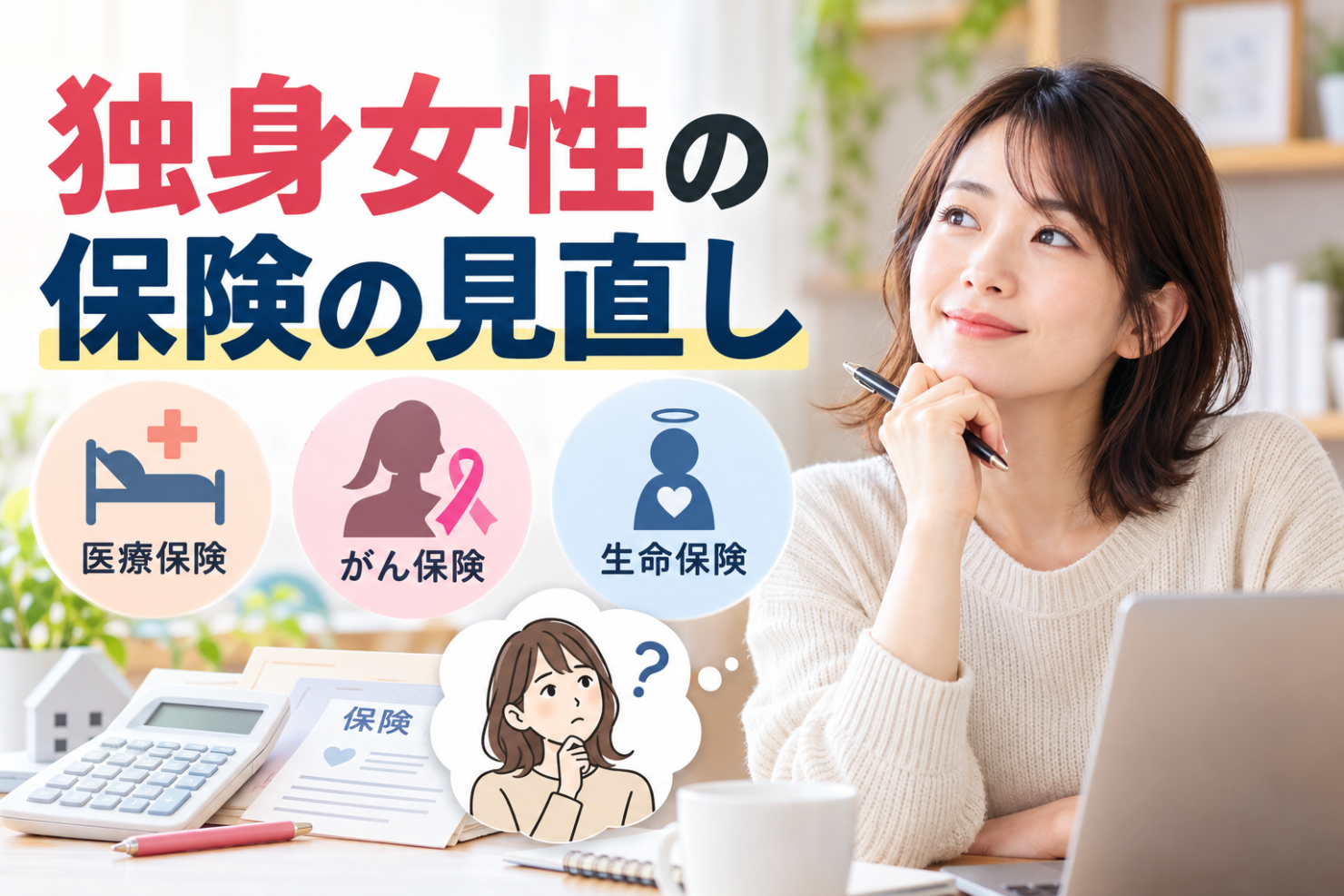 独身女性の保険の見直し｜本当に必要な保障と保険料を抑えるポイント