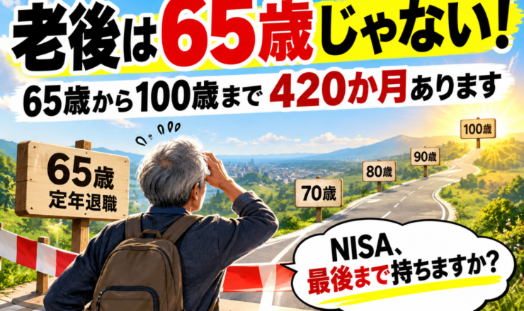 だーかーらー、老後って65歳とか70歳とかじゃないんだって(^^;)